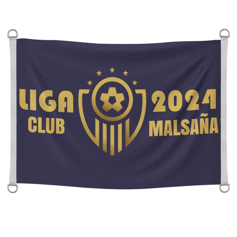 Bandera 70x50 cm con anillas y refuerzo personalizada