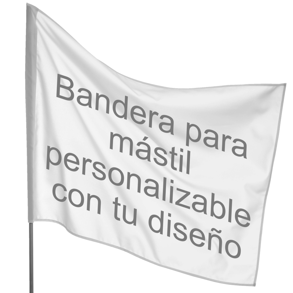 Bandera 115x150 cm para mástil personalizada