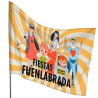 Bandera 115x150 cm para mástil personalizada