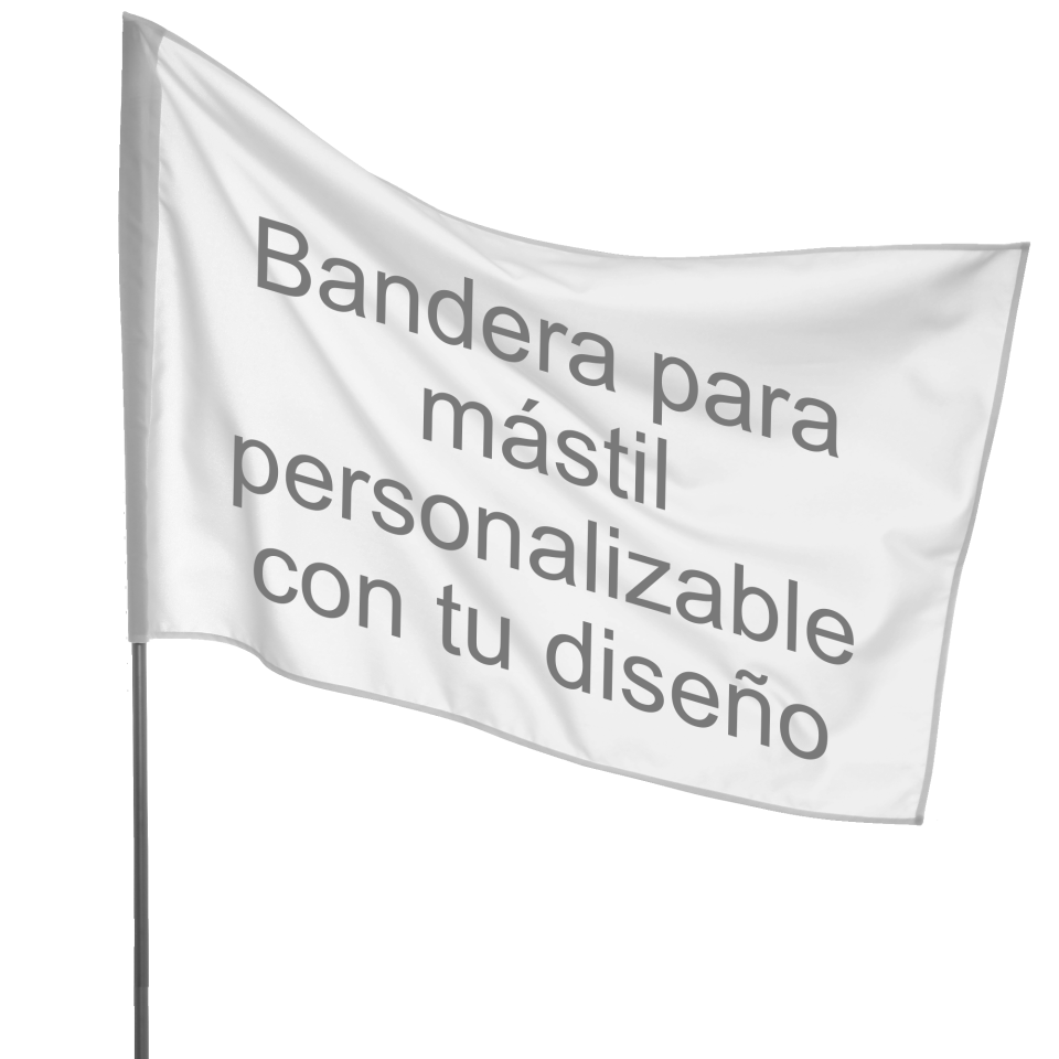 Bandera 145x100 cm para mástil personalizada
