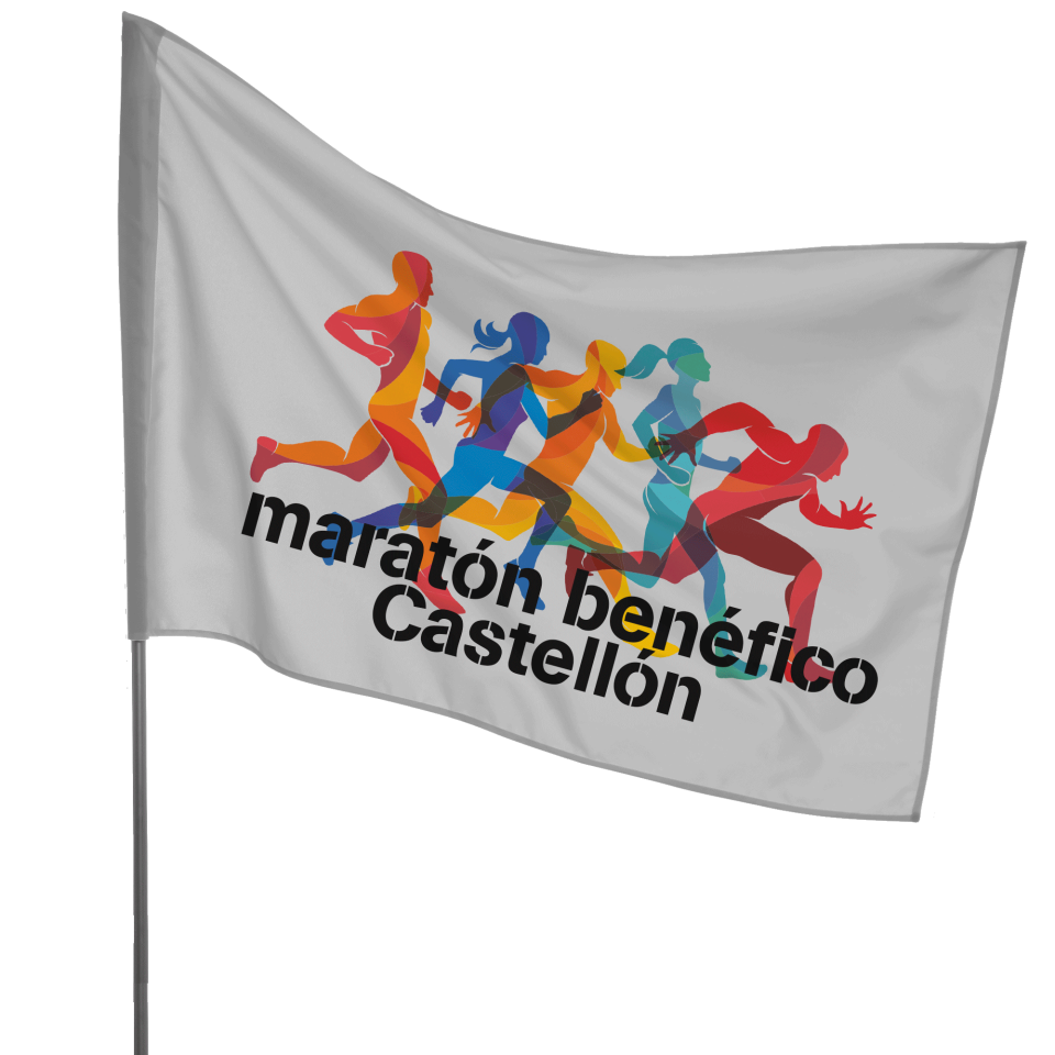 Bandera 145x100 cm para mástil personalizada