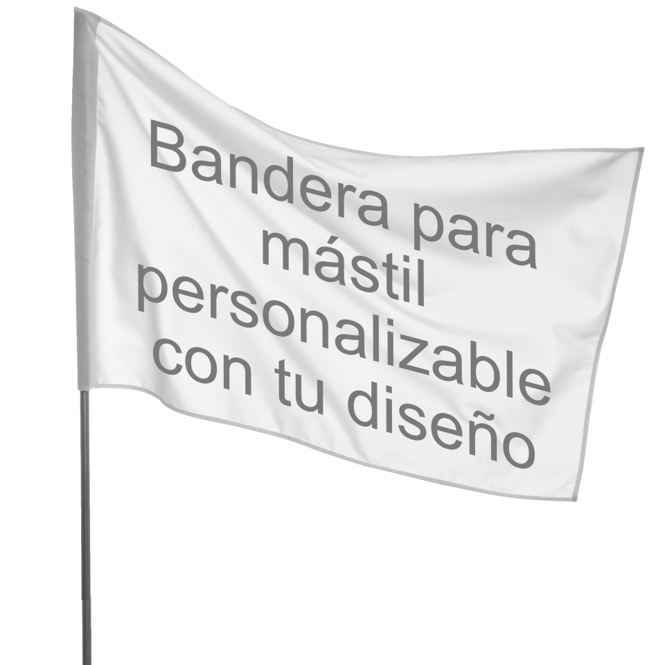 Bandera 100x150 cm para mástil personalizada
