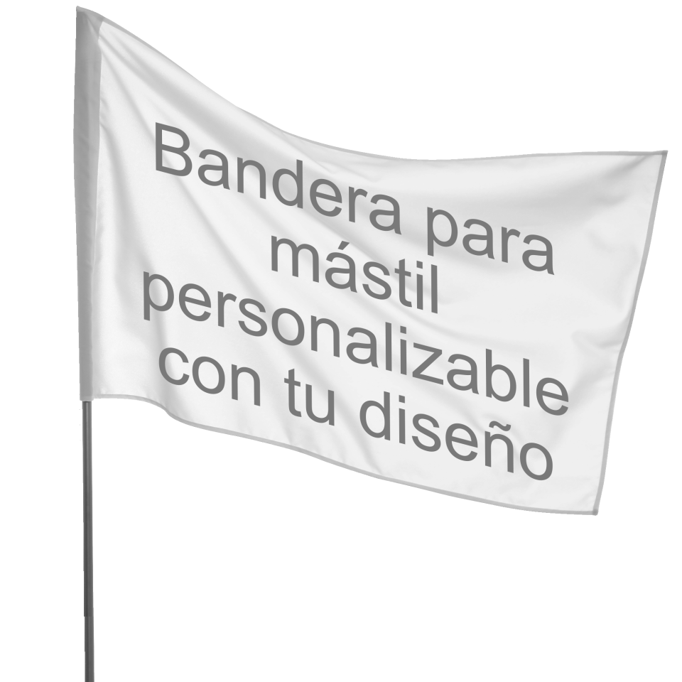 Bandera 50x75 cm para mástil personalizada
