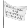 Bandera 60x90 cm para mástil personalizada