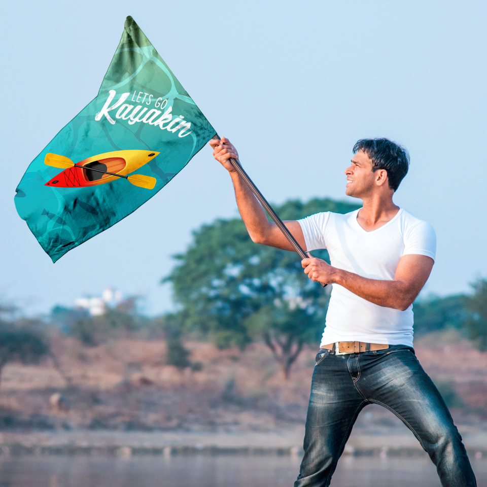 Bandera 60x90 cm para mástil personalizada