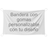 Bandera 70x120 cm con gomas personalizada