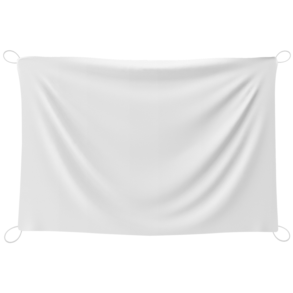 Bandera 100x150 cm con gomas personalizada