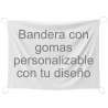 Bandera 75x100 cm con gomas personalizada