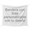 Bandera 100x120 cm con gomas personalizada