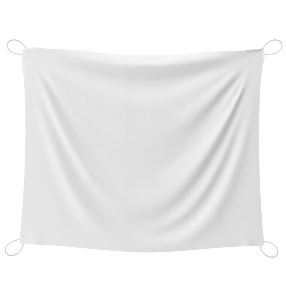 Bandera 100x120 cm con gomas personalizada