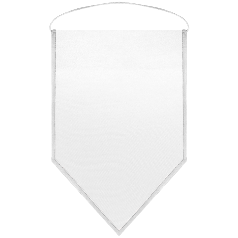 Banderín acabado puntiagudo 14x21cm personalizado una cara