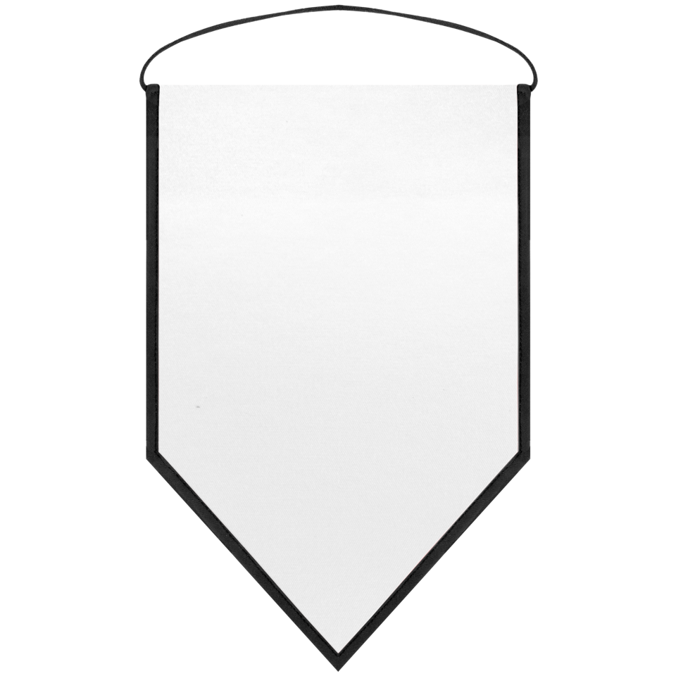 Banderín acabado triangular 18x25cm personalizado una cara