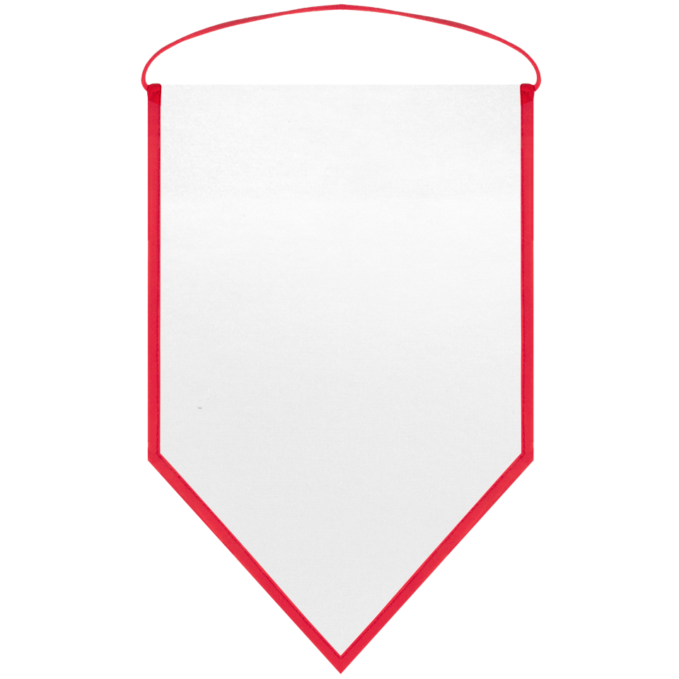 Banderín acabado triangular 23x30cm personalizado una cara