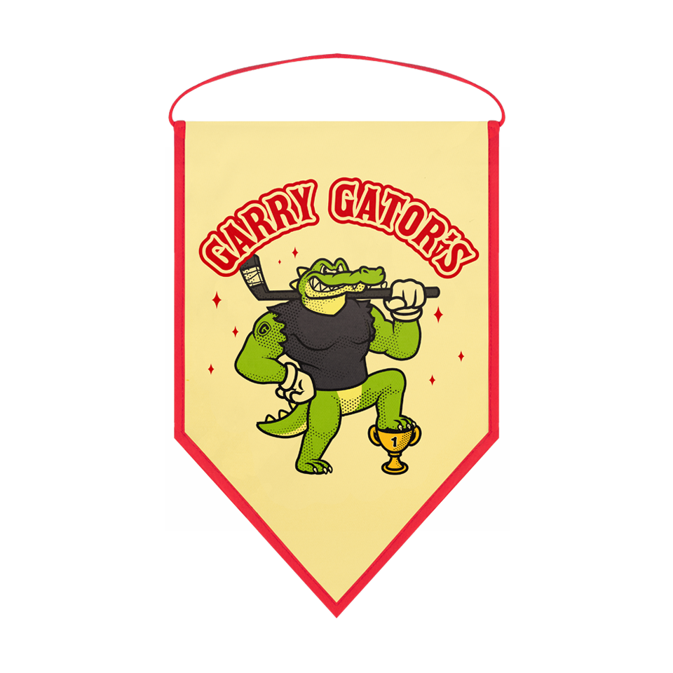 Banderín acabado triangular 23x30cm personalizado una cara