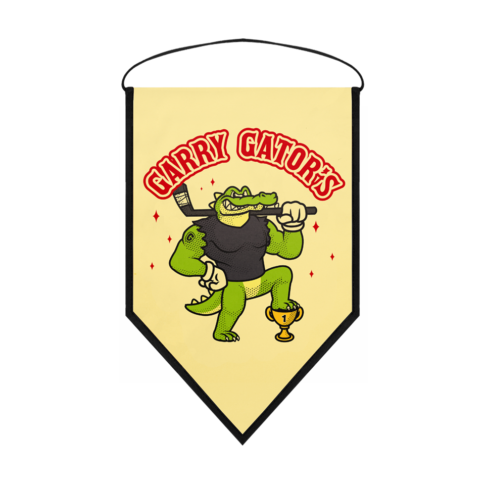 Banderín acabado triangular 23x30cm personalizado una cara