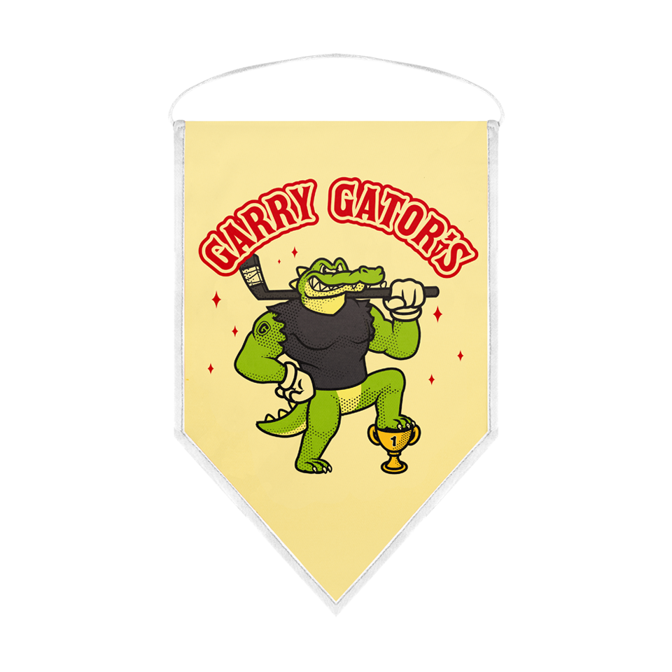 Banderín acabado triangular 23x30cm personalizado una cara