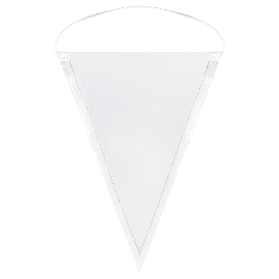 Banderín triangular 18x25cm personalizado una cara