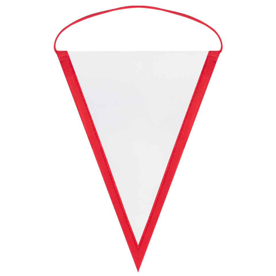Banderín triangular 18x25cm personalizado una cara
