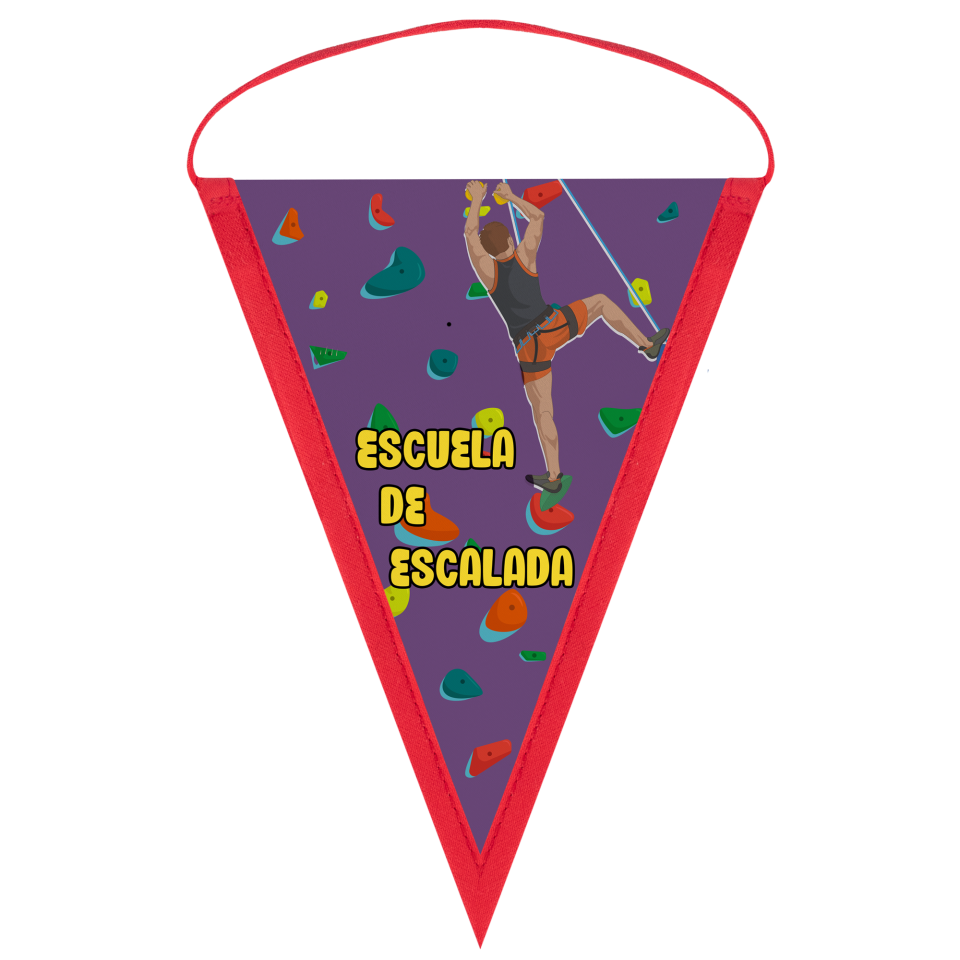 Banderín triangular 14x21cm personalizado una cara