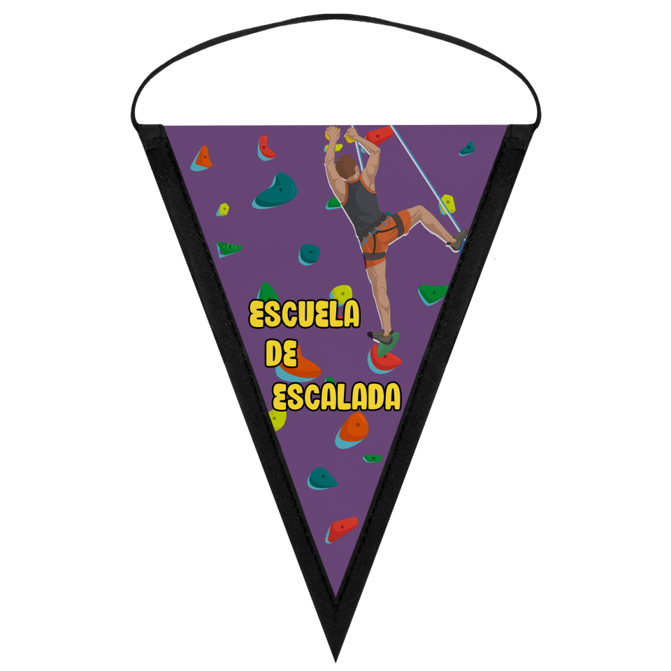 Banderín triangular 14x21cm personalizado una cara