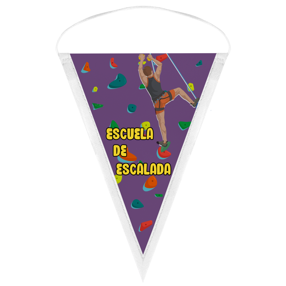 Banderín triangular 14x21cm personalizado una cara