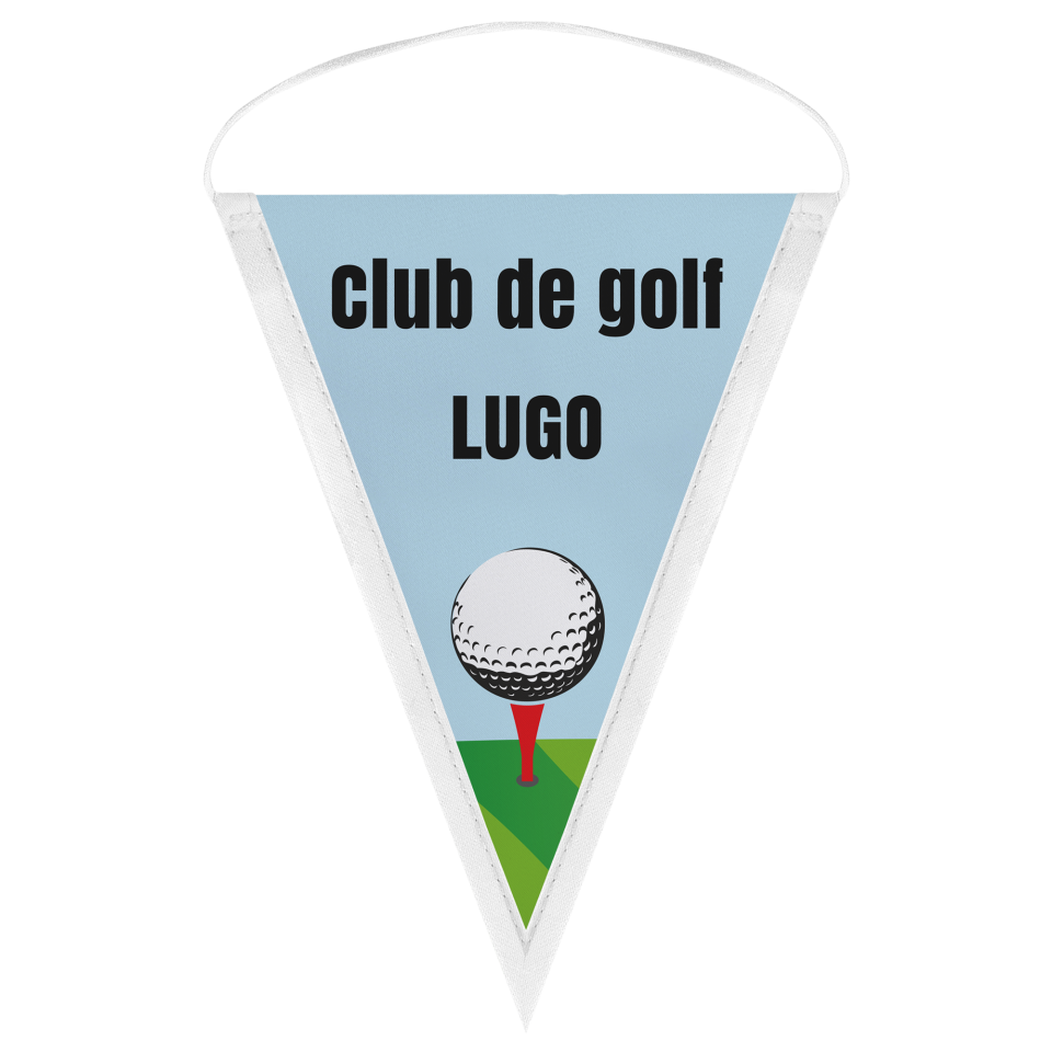 Banderín triangular 9x12cm personalizado una cara