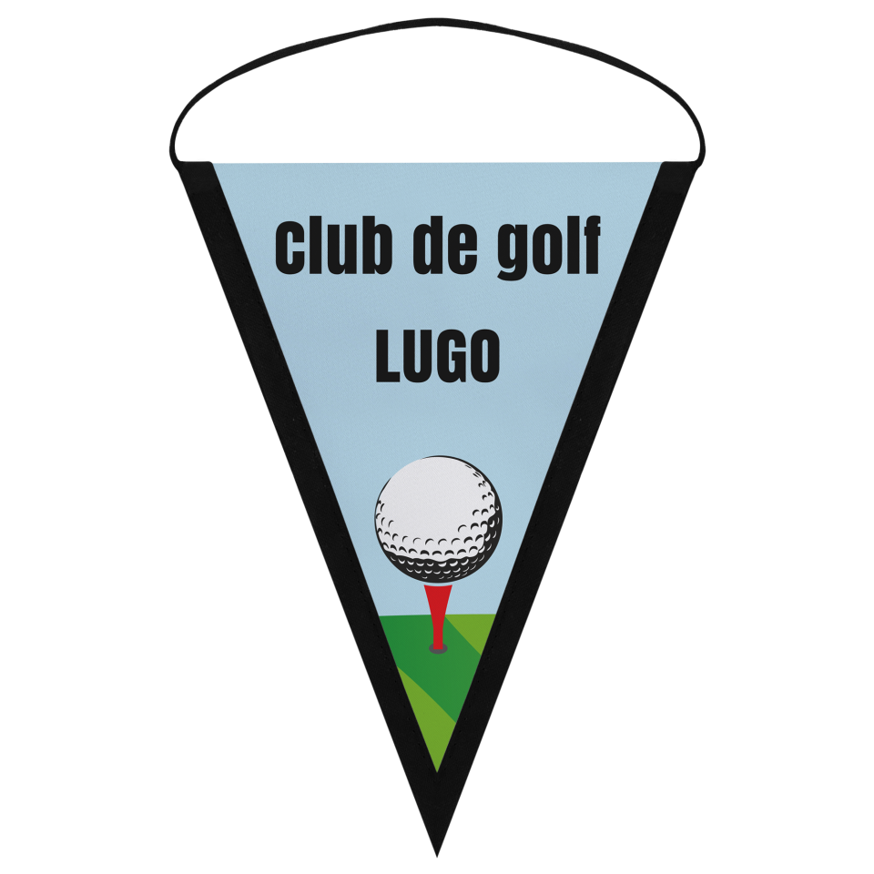 Banderín triangular 9x12cm personalizado una cara