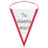 Banderín triangular 9x12cm personalizado una cara