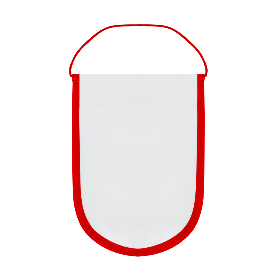 Banderín acabado redondo 9x12cm personalizado una cara