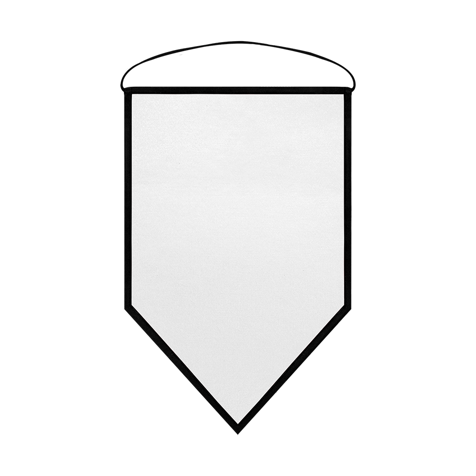 Banderín acabado triangular 9x12cm personalizado doble cara