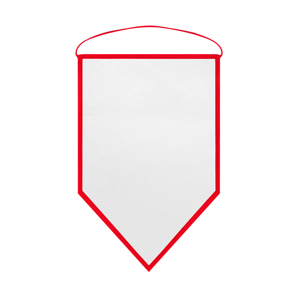 Banderín acabado triangular 14x21cm personalizado doble cara