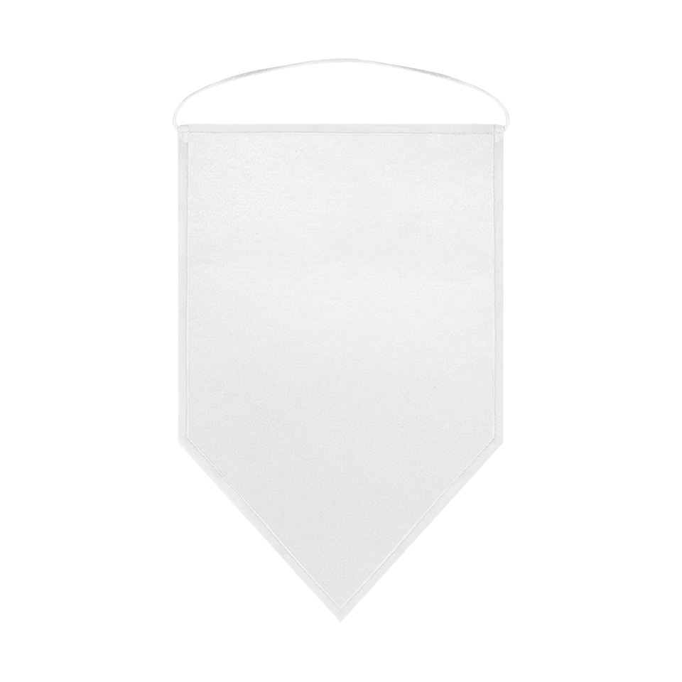Banderín acabado triangular 14x21cm personalizado doble cara