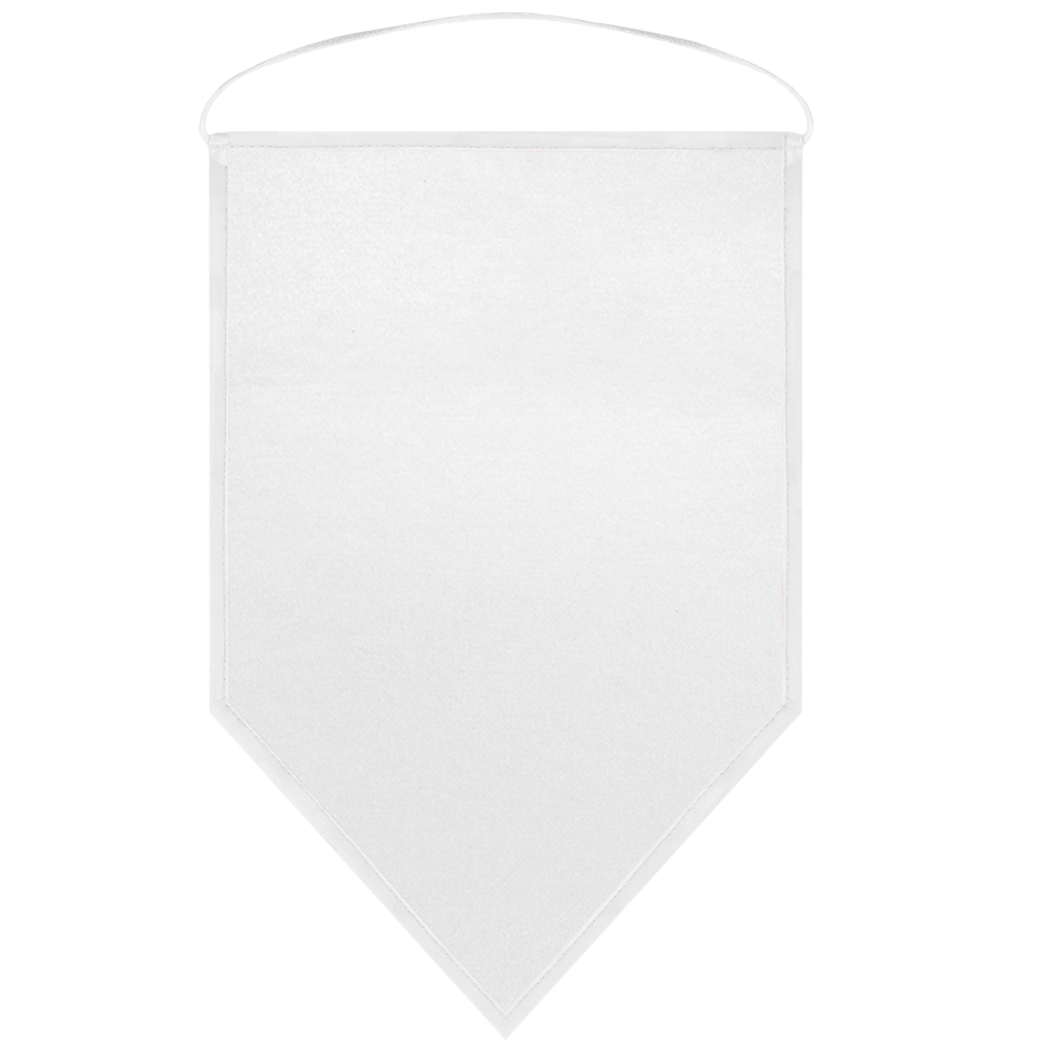 Banderín acabado triangular 23x30cm personalizado doble cara