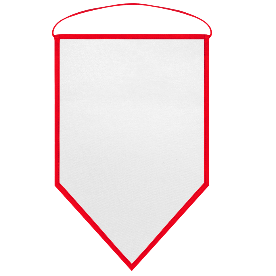 Banderín acabado triangular 23x30cm personalizado doble cara