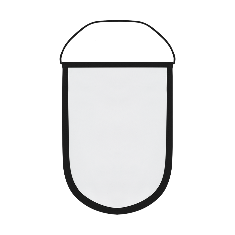 Banderín acabado redondo fullprint 18x25 doble cara