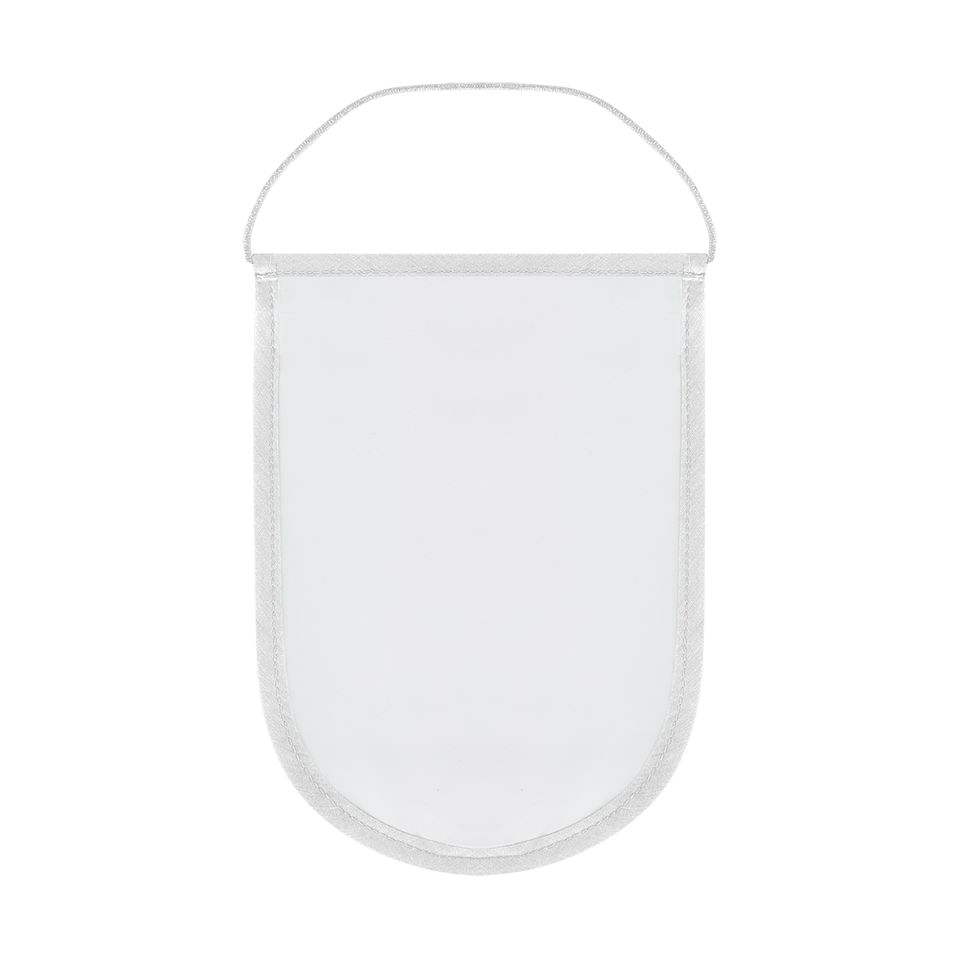 Banderín acabado redondo 14x21personalizado doble cara