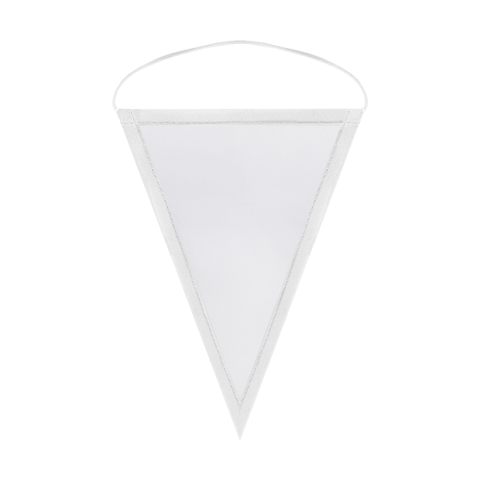 Banderín triangular 14x21cm personalizado doble cara