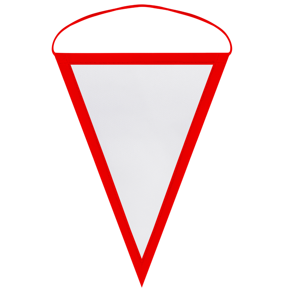 Banderín triangular 9x12cm personalizado doble cara