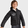 Chaqueta plumón de niño con capucha personalizada