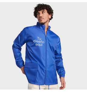 Chubasquero impermeable con capucha personalizada