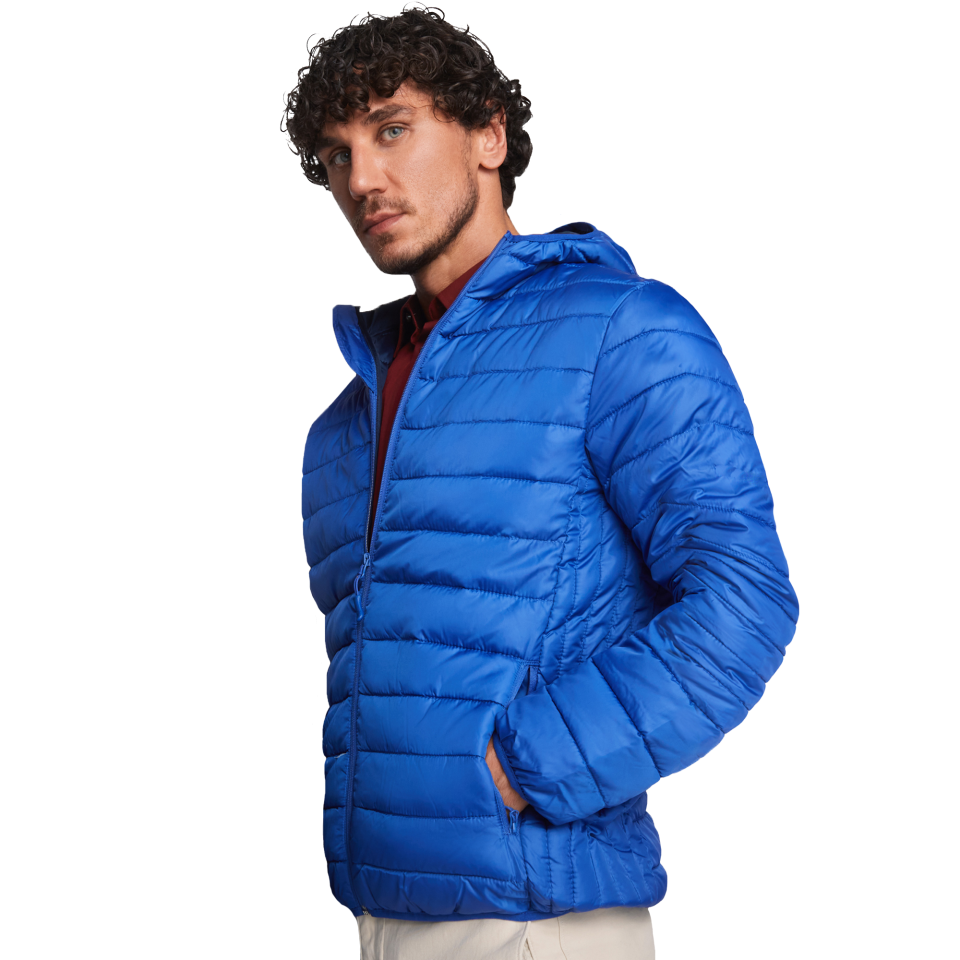 Chaqueta plumón con capucha personalizada