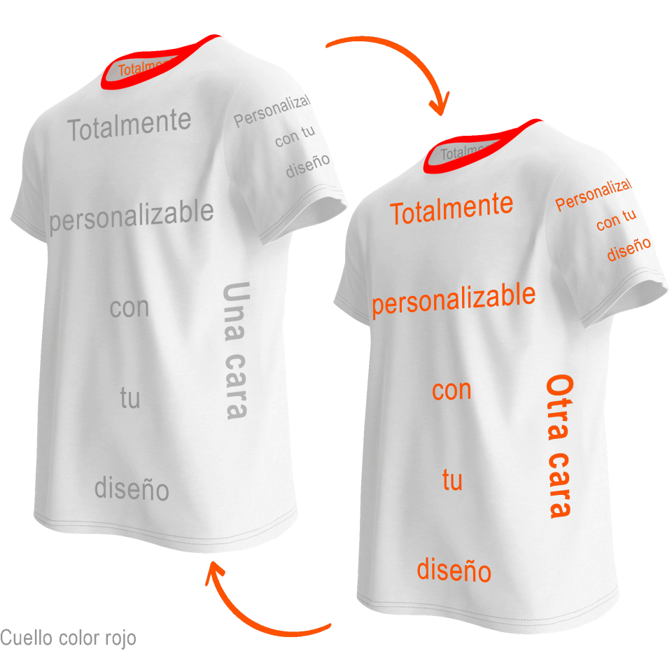 Camiseta reversible 100% fullprint personalizada