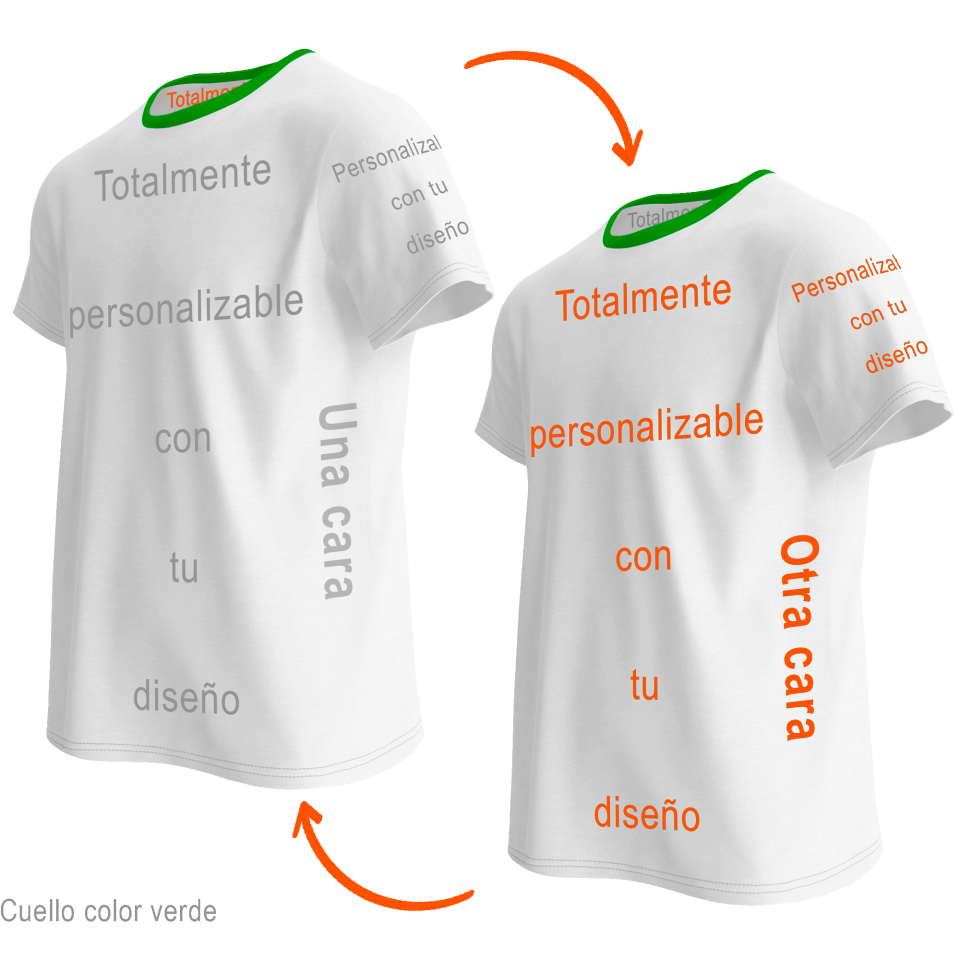Camiseta reversible 100% fullprint personalizada