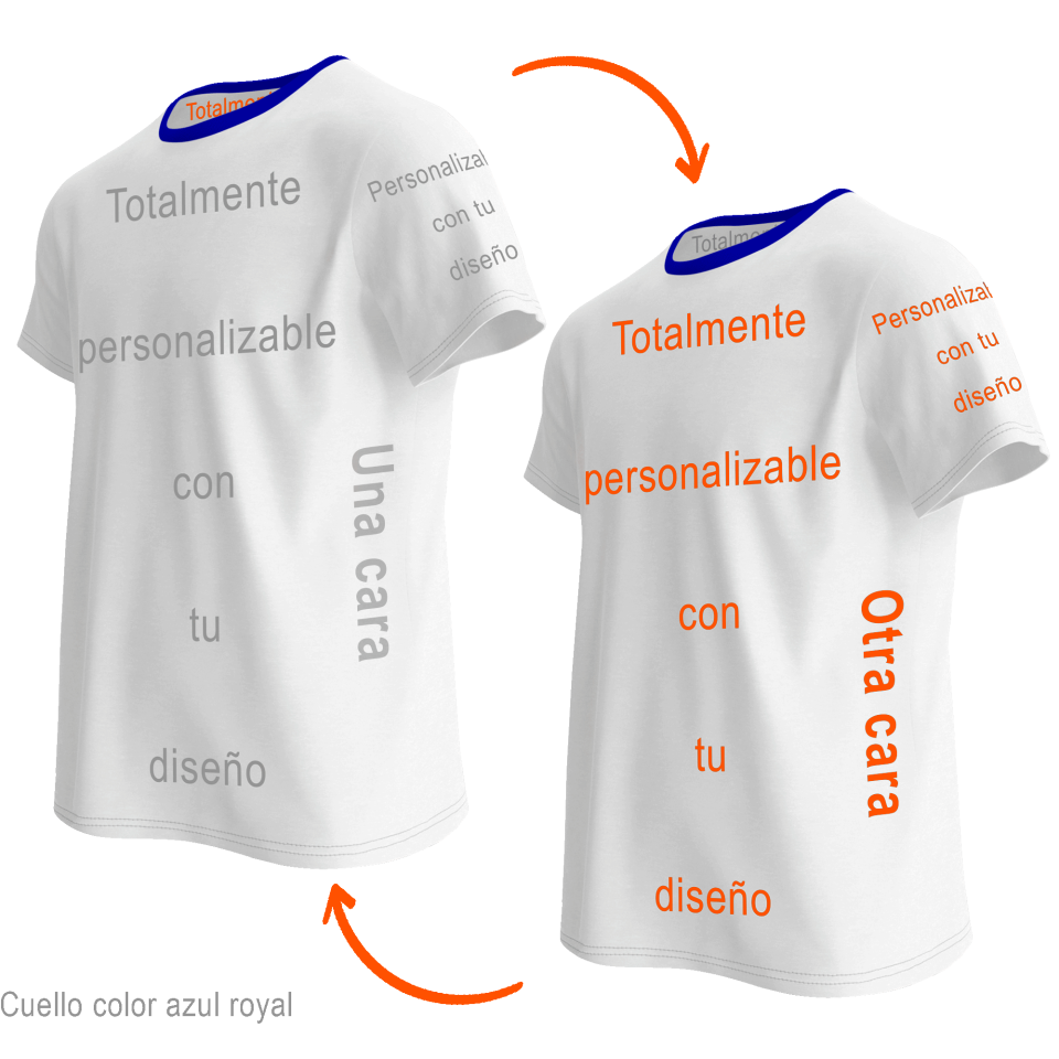 Camiseta reversible 100% fullprint personalizada