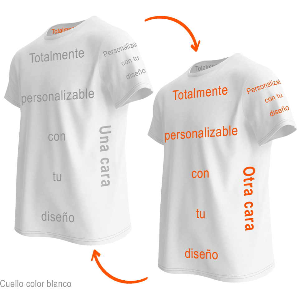 Camiseta reversible 100% fullprint personalizada