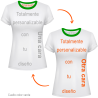 Camiseta reversible de mujer 100% fullprint personalizada