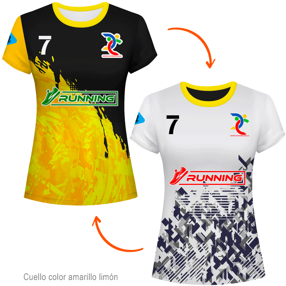 Camiseta reversible de mujer 100% fullprint personalizada