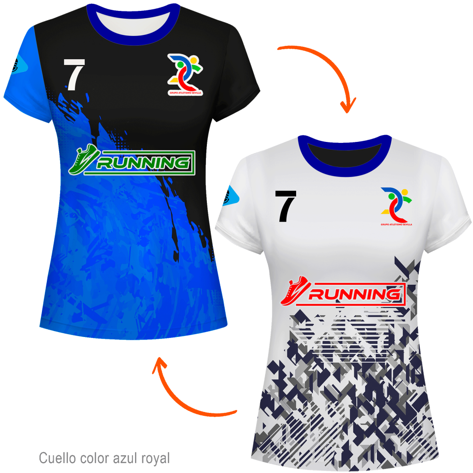 Camiseta reversible de mujer 100% fullprint personalizada