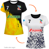 Camiseta reversible de mujer 100% fullprint personalizada