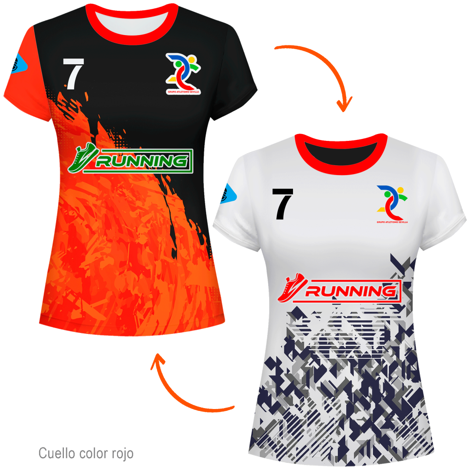 Camiseta reversible de mujer 100% fullprint personalizada